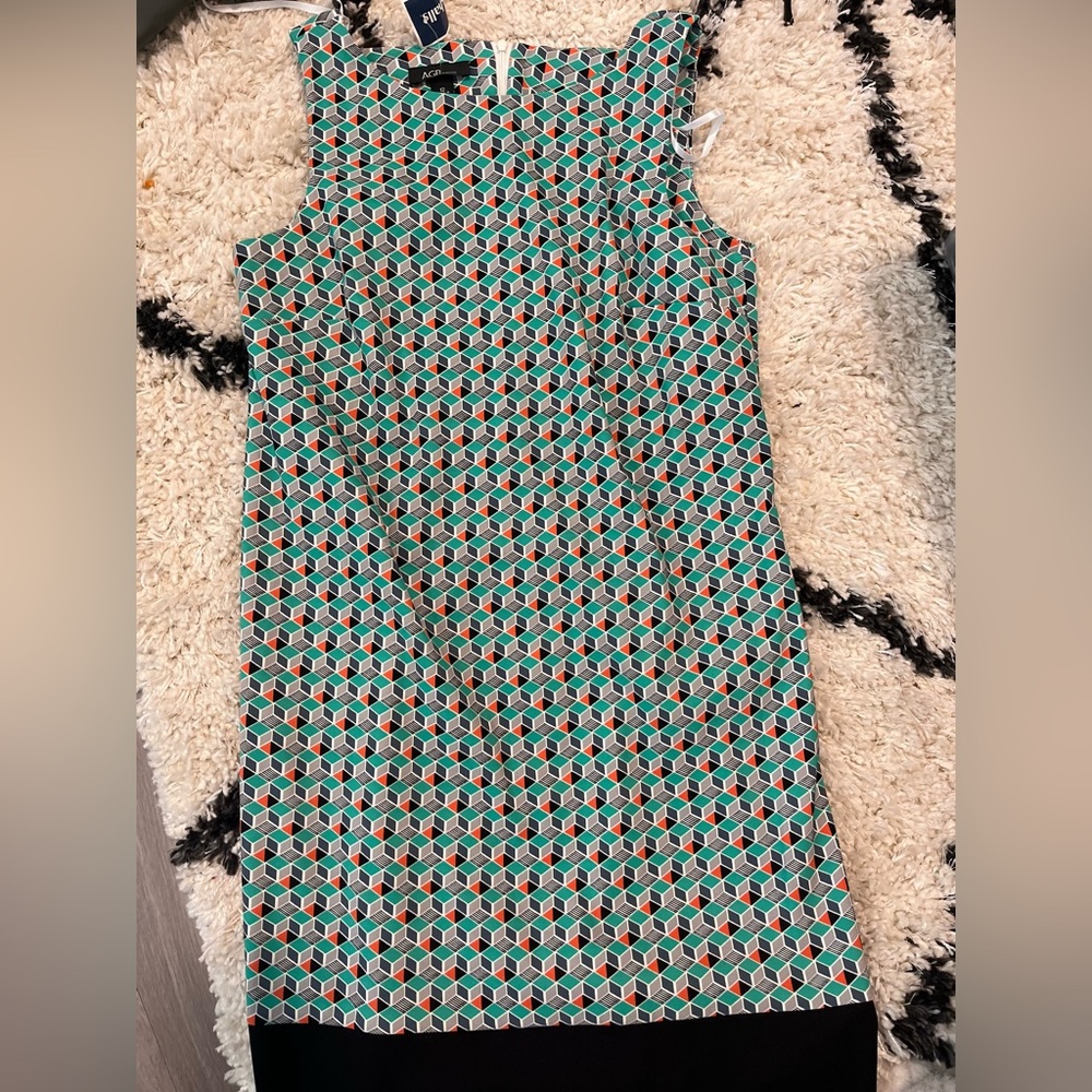 AGB Geometric Sleeveless Dress